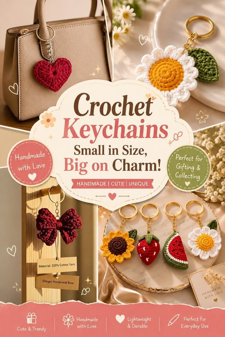 Unique Crochet Keychain Designs to Add