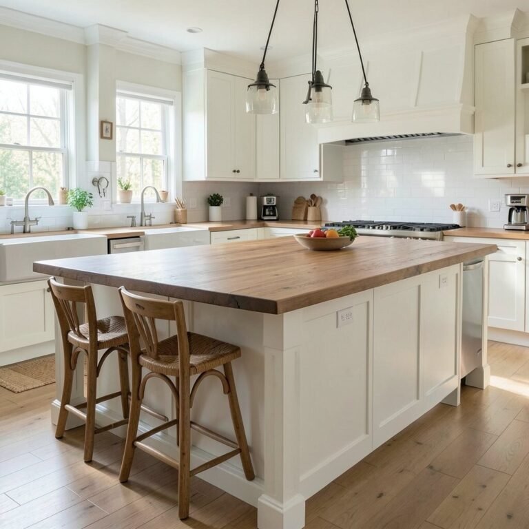 12+ Farmhouse Kitchen Ideas To Inspire A Large Island Layout