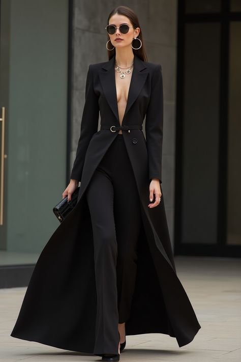13. Black Jumpsuit + Blazer