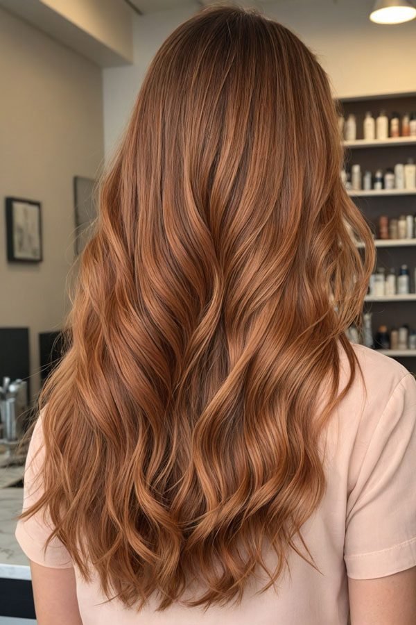 Cinnamon hair color idea 1 - warm spice tones for autumn