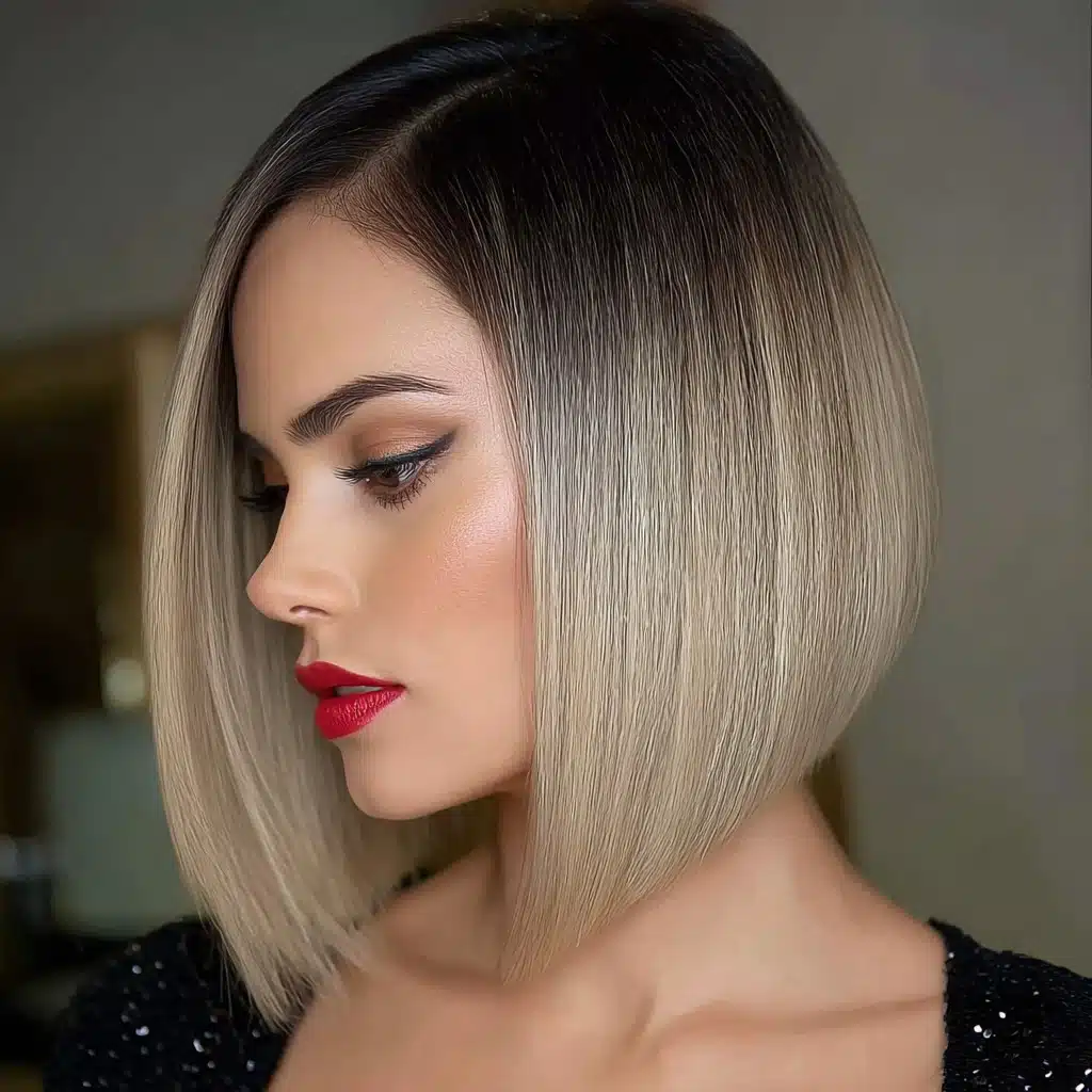 Sleek Side-Part Bob