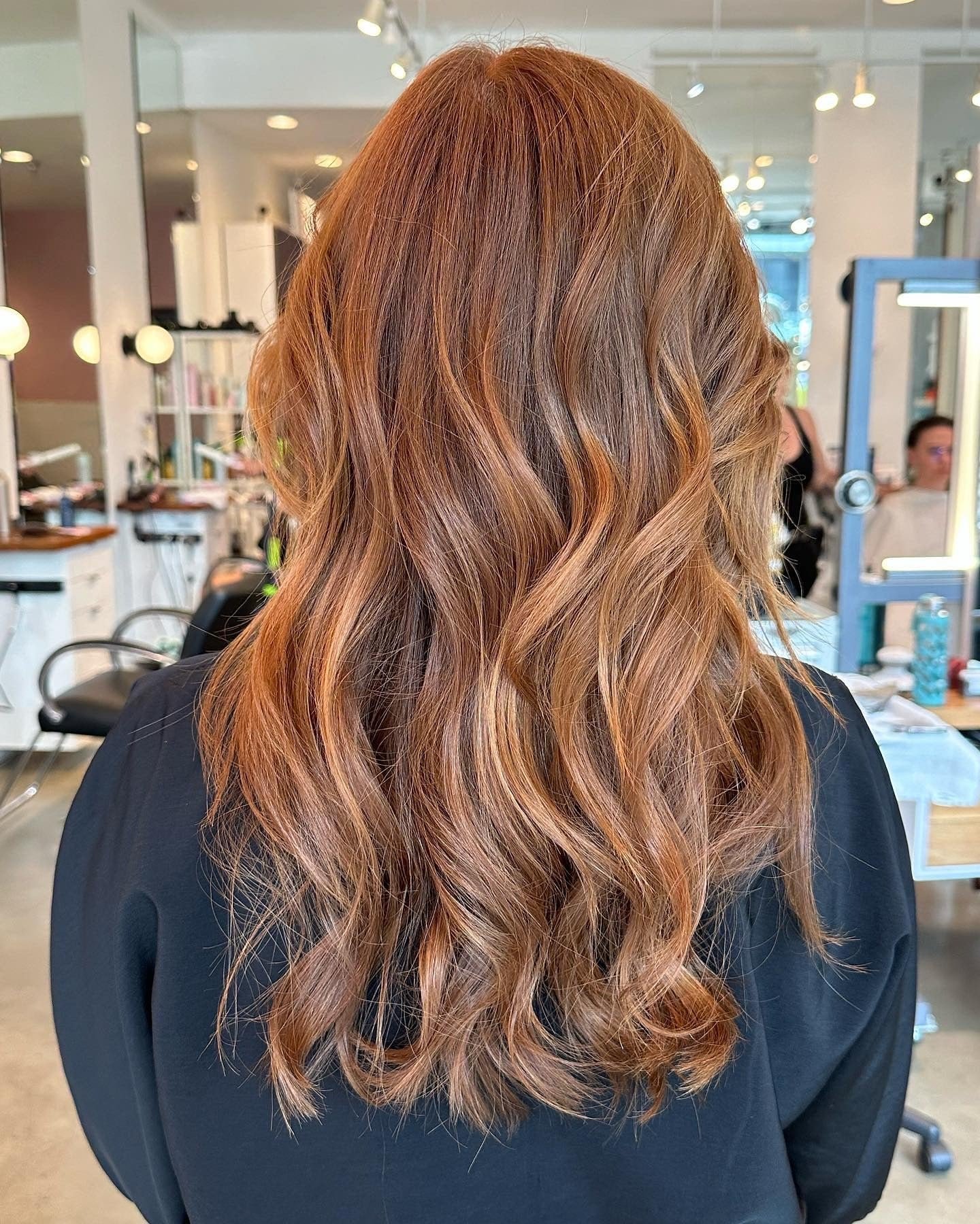 Cinnamon hair color idea 5 - warm spice tones for autumn