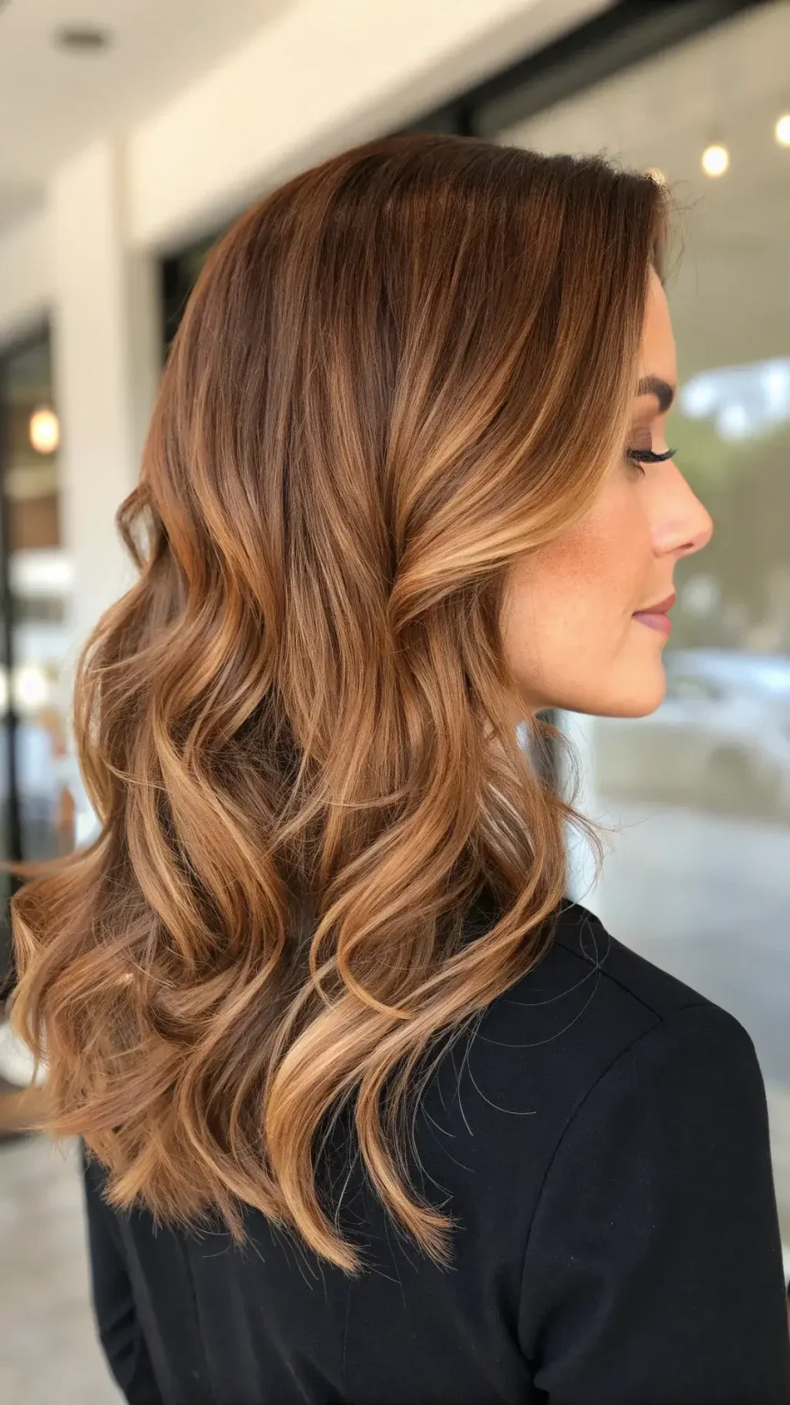 Cinnamon hair color idea 9 - warm spice tones for autumn