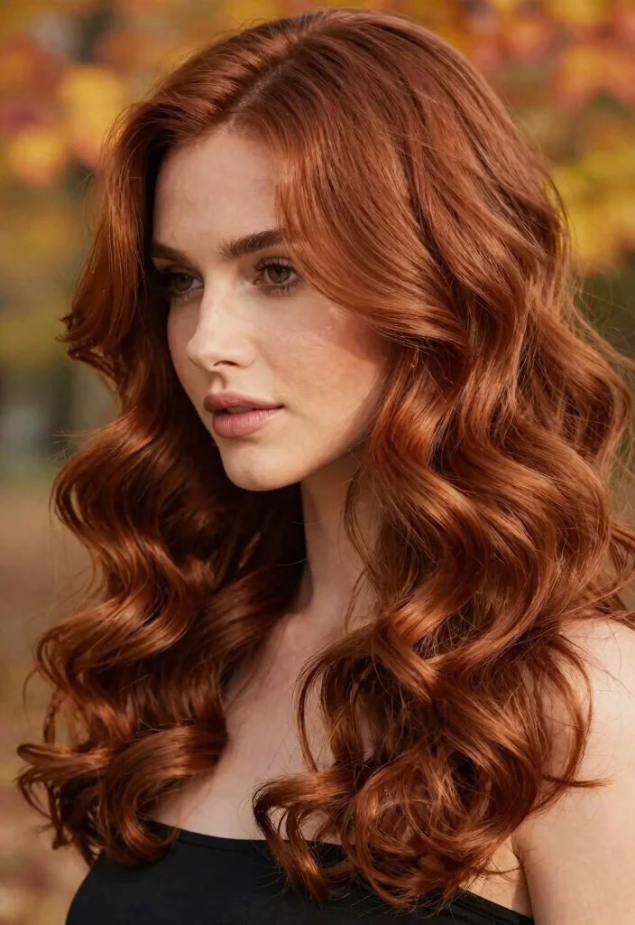 Cinnamon hair color idea 11 - warm spice tones for autumn