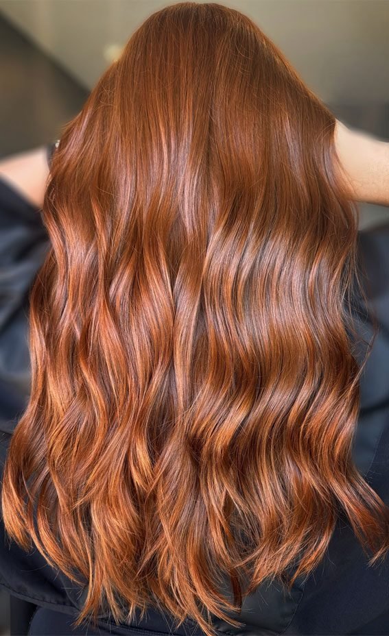 Cinnamon hair color idea 20 - warm spice tones for autumn
