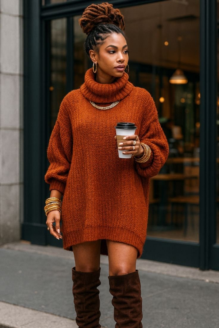 Tweed Mini Set + Tights - 20+ Fall Brunch Outfits