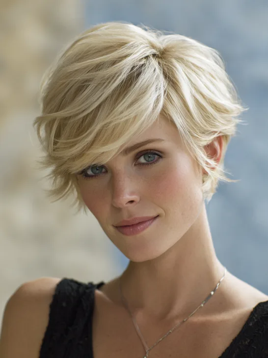 French inspired bixie pixie bob haircut