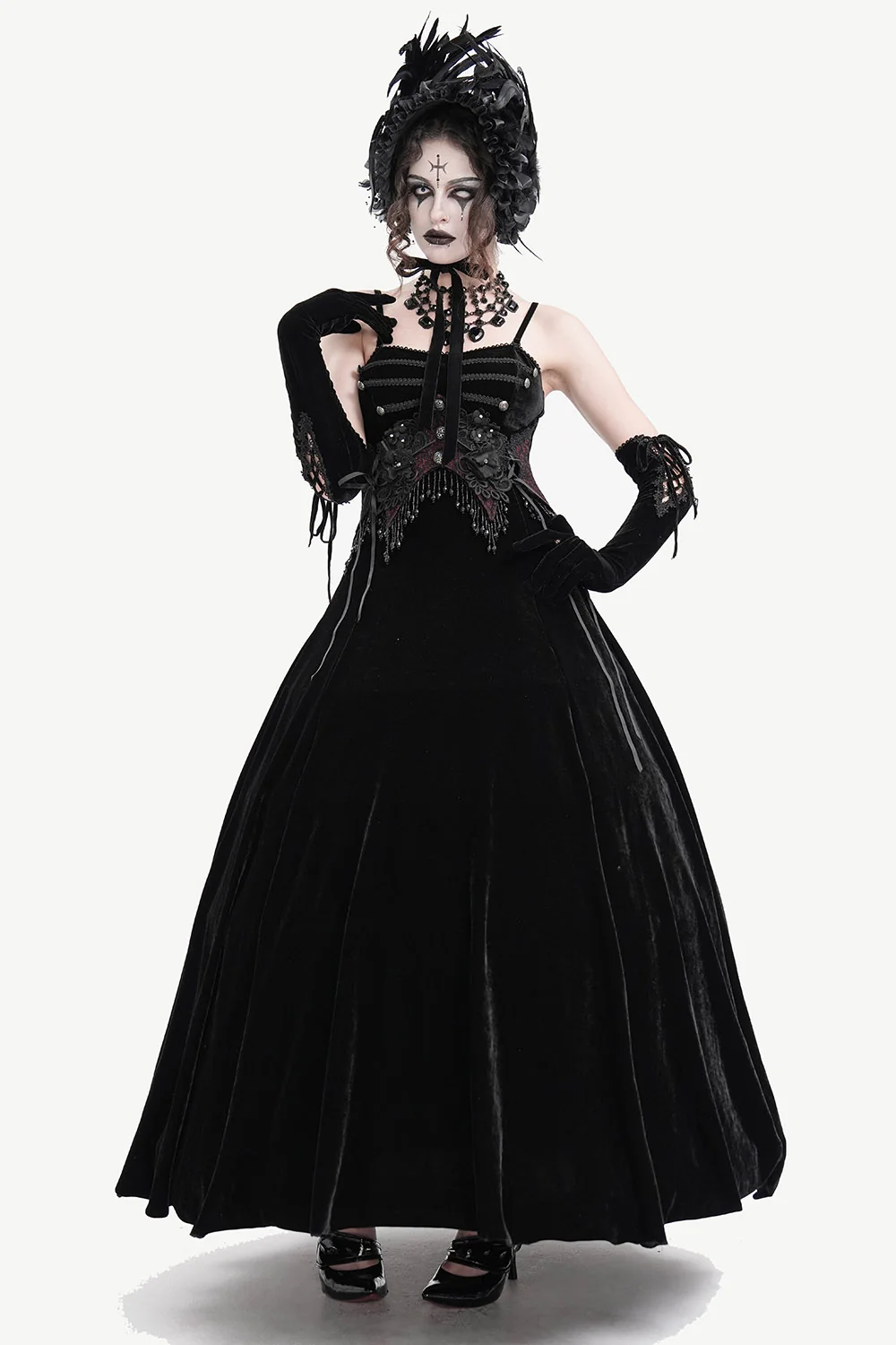 velvet countess vampire gown costume dark romance