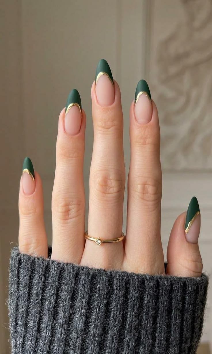 Forest Green Metallic Tips
