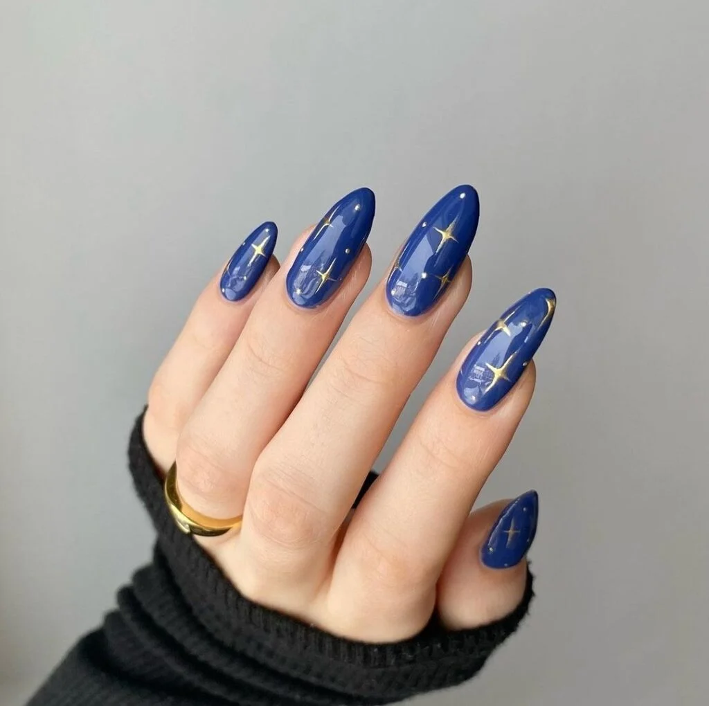 Midnight Navy Starry Tips