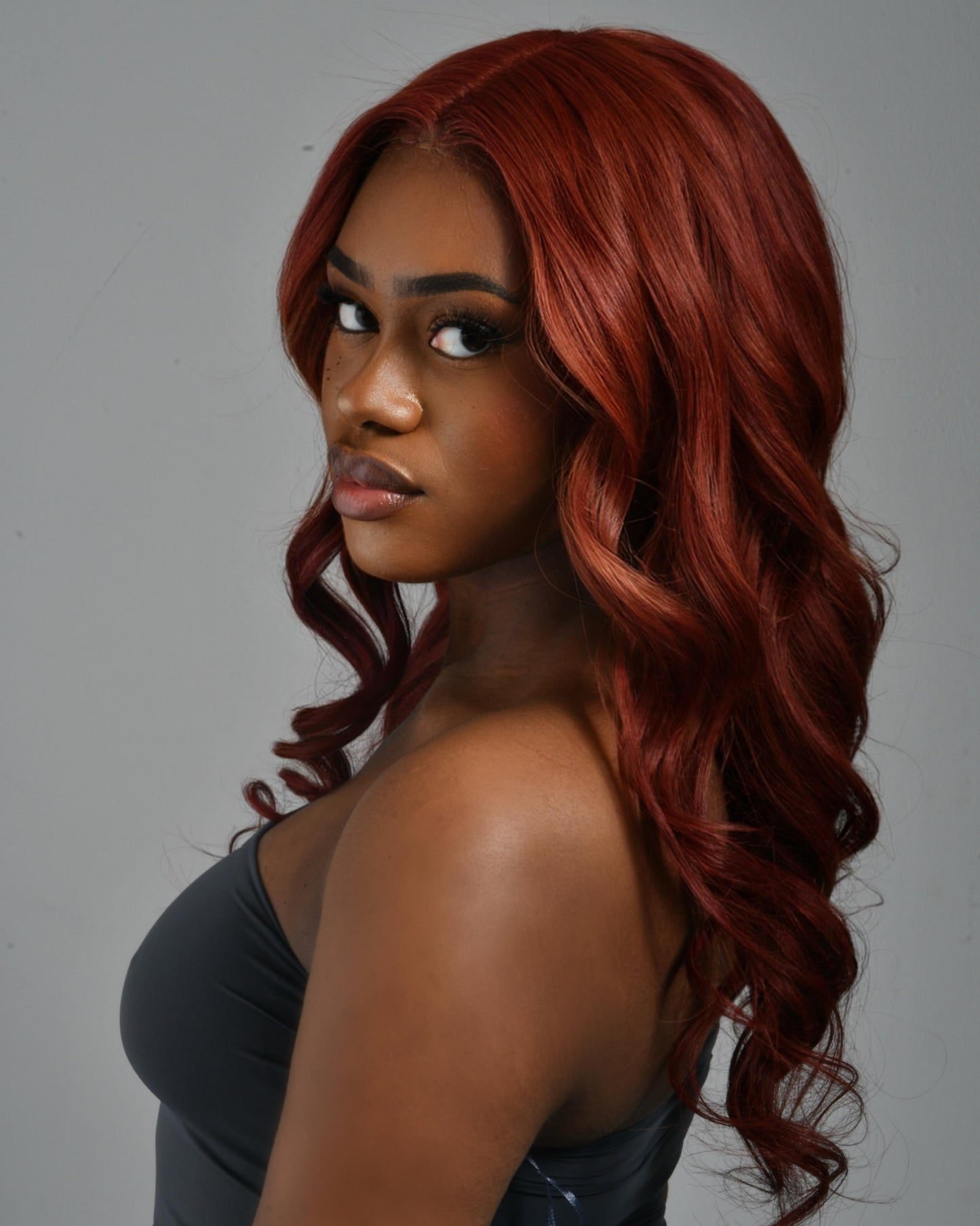 Cowboy copper hair color on dark skin - stunning variation 6