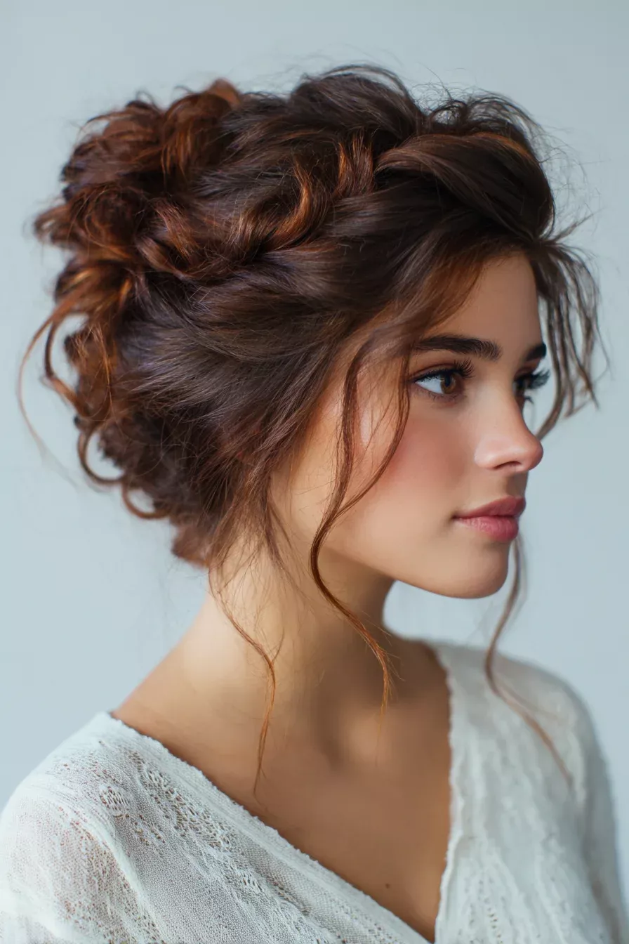 Messy witchy braids hairstyle