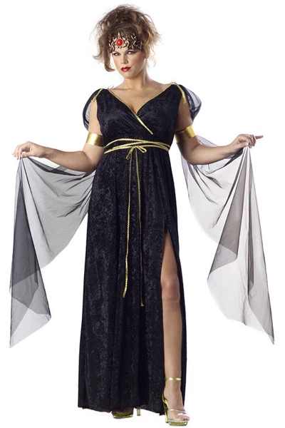 Greek goddess Halloween costume for curvy women