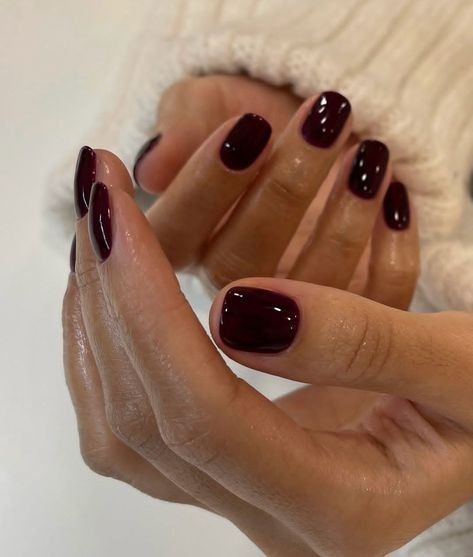 Oxblood With Glossy Tips