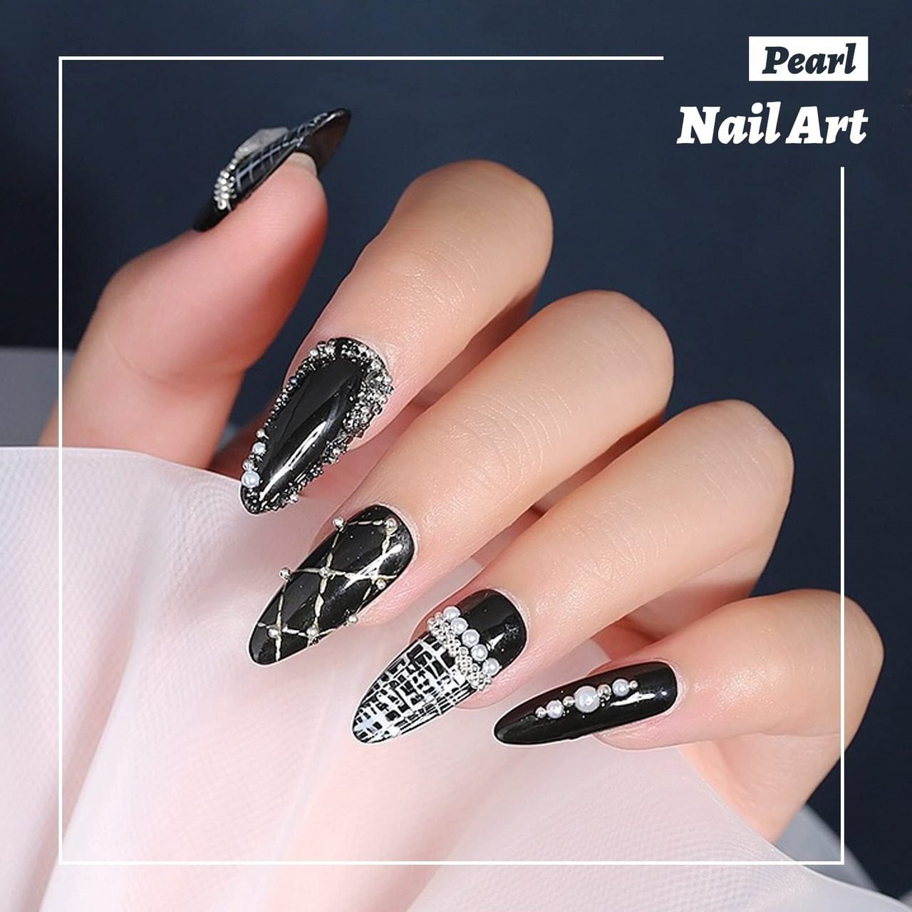 Black Pearl Nail Art Cuticle