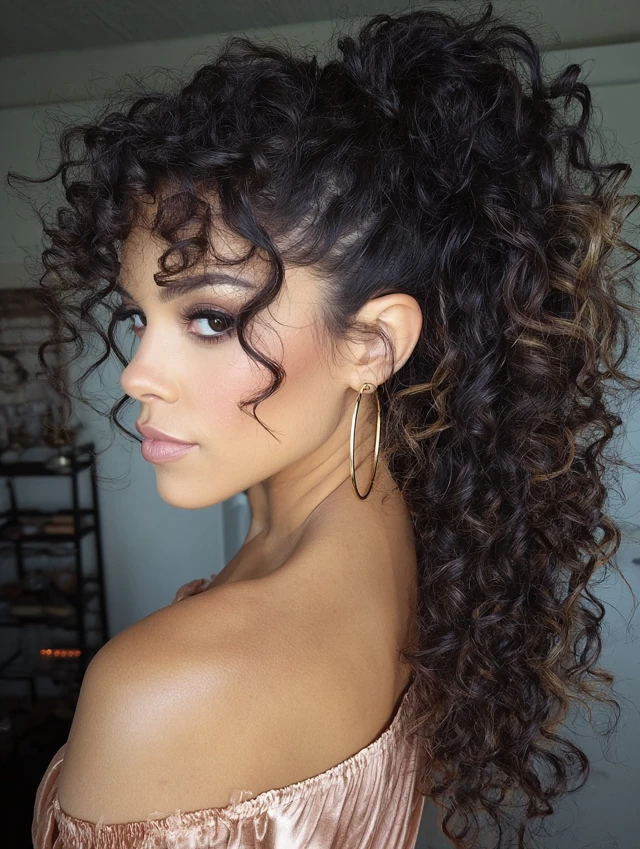 Curly High Ponytail