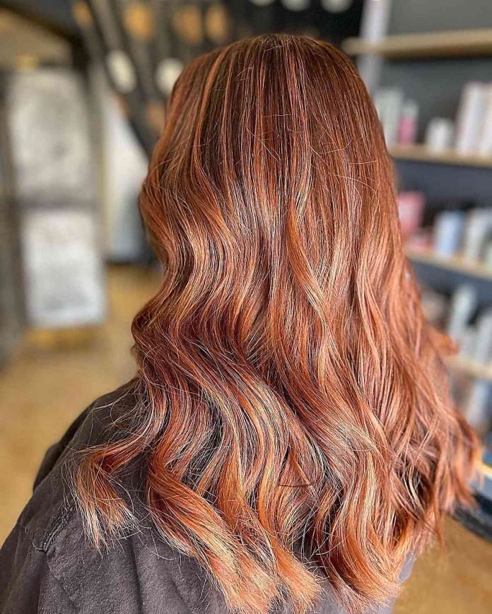 Subtle pumpkin spice hair color idea 4 for autumn