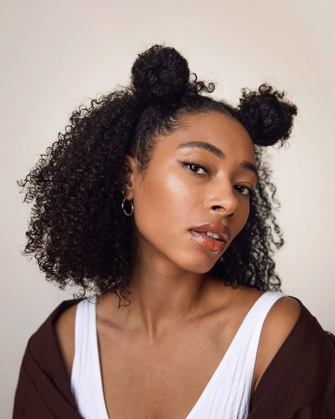 Curly Space Buns