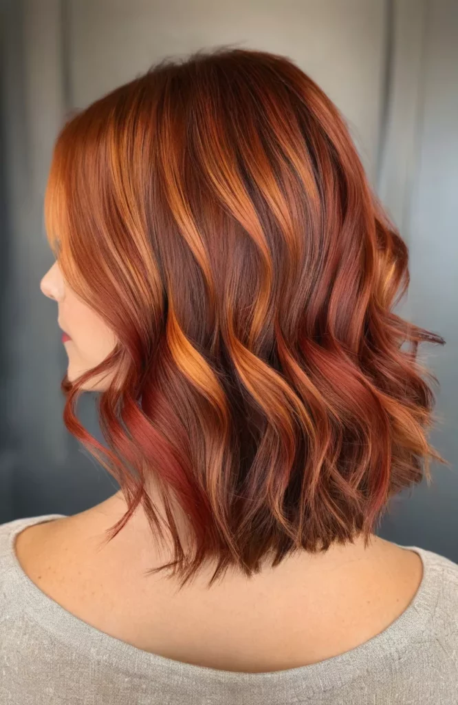 Subtle pumpkin spice hair color idea 11 for autumn