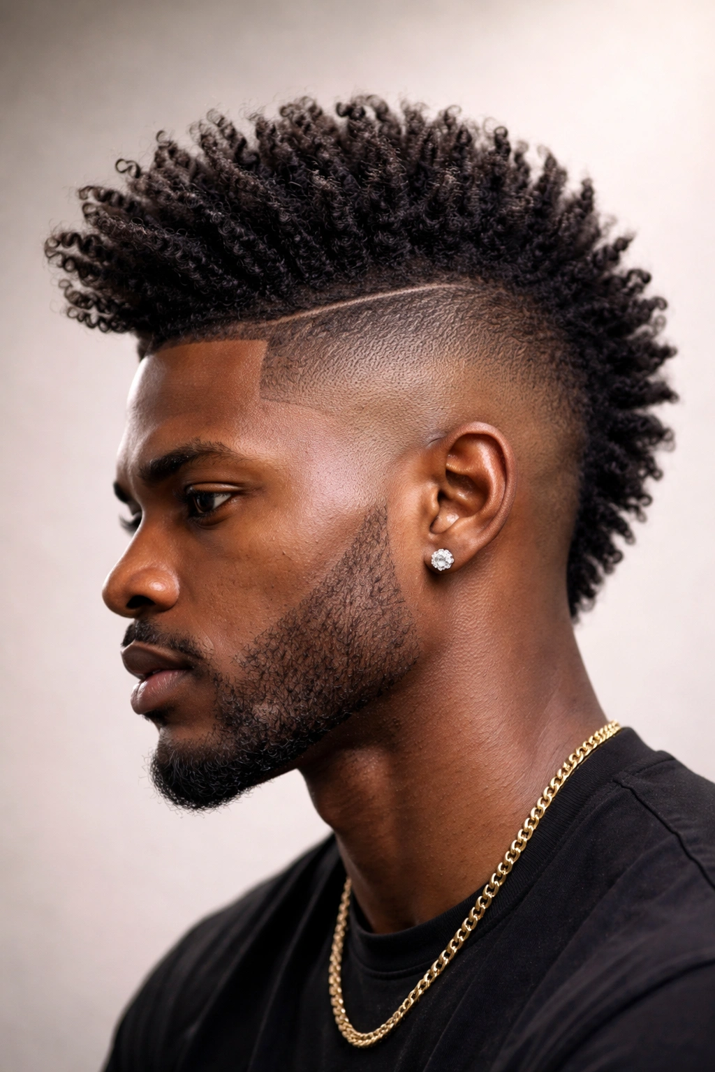 Curly Faux Hawk