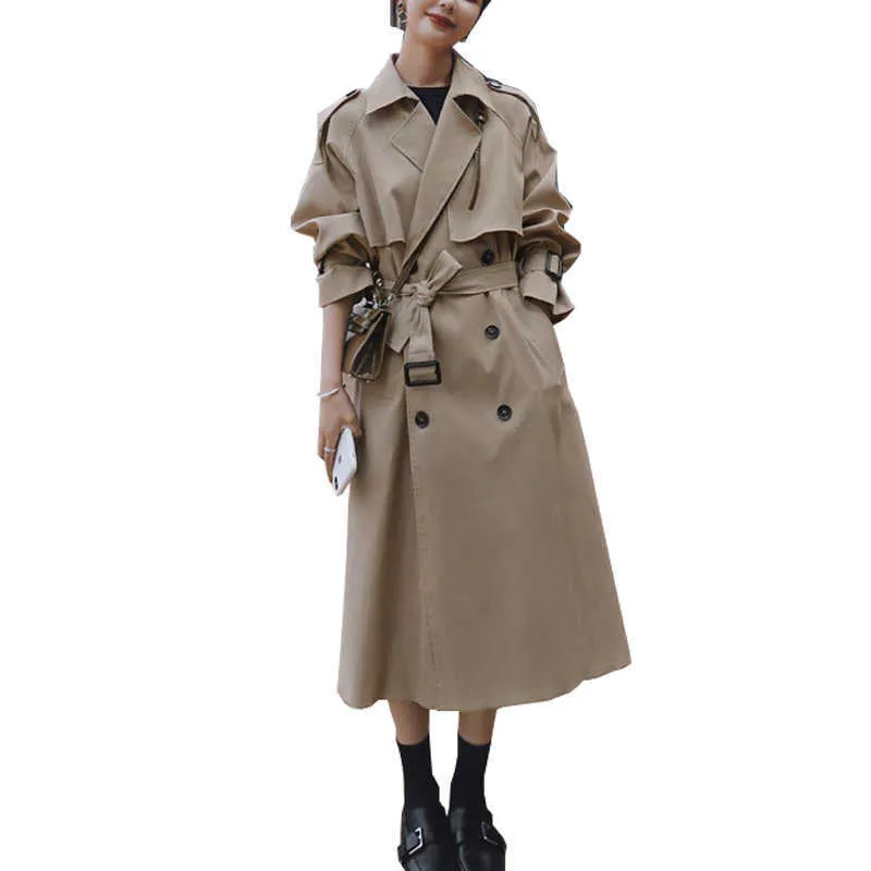 Trench coat belted office outfit fall