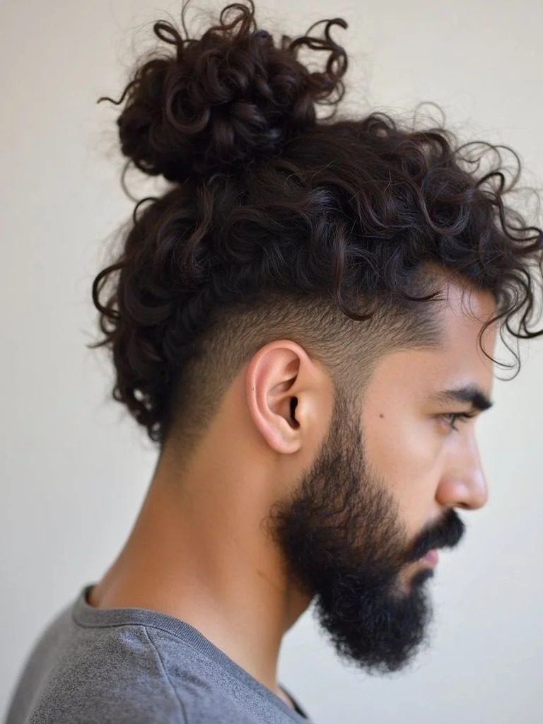Curly Top Knot