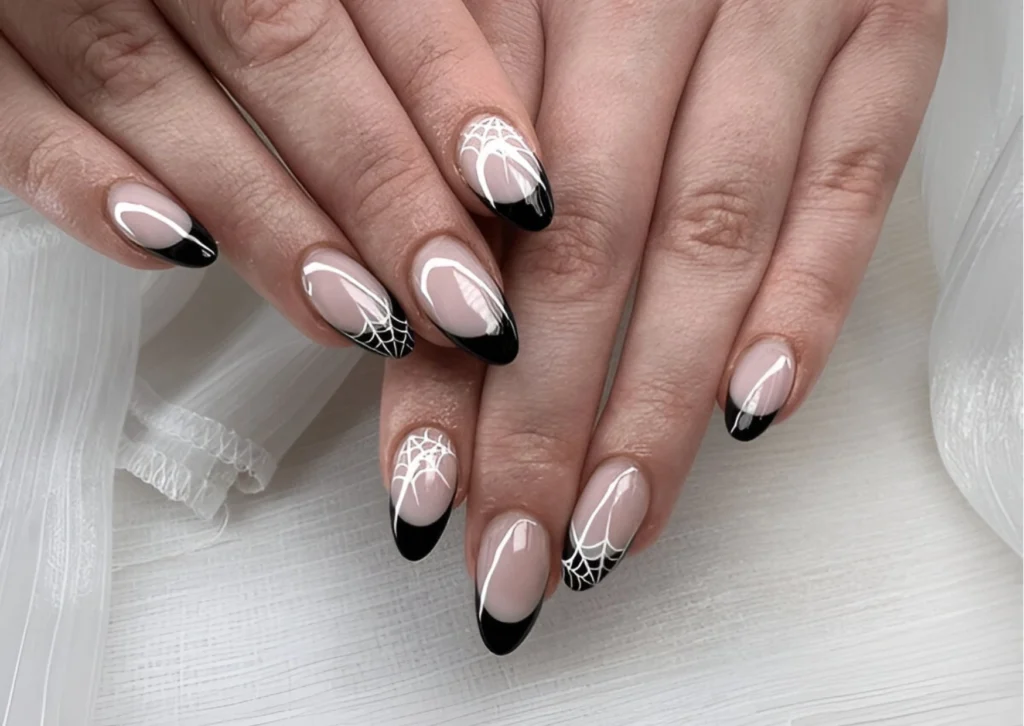 Black Tips with Spider Accent