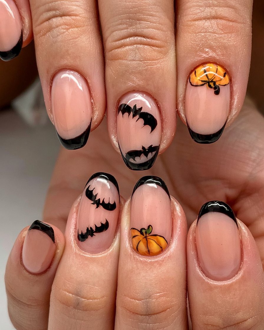 Haunted Black Ombré French