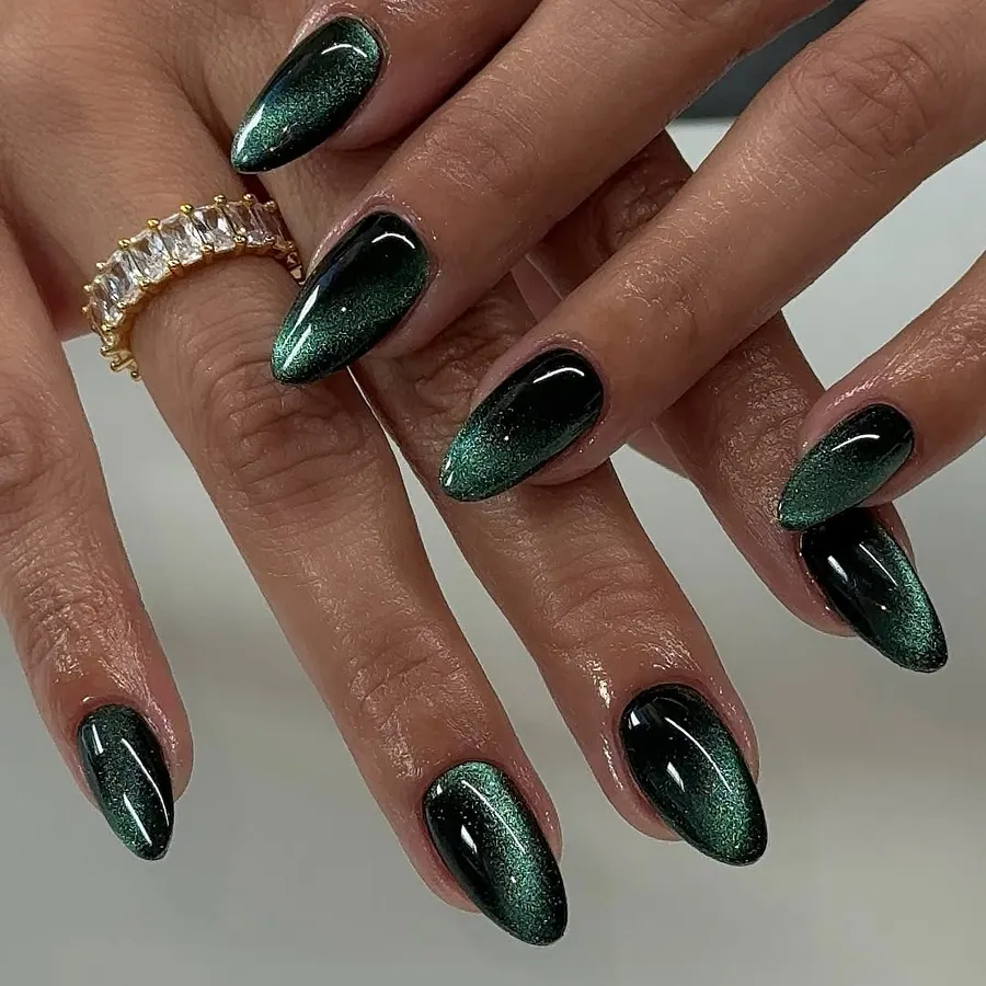 Magnetic cat eye nails