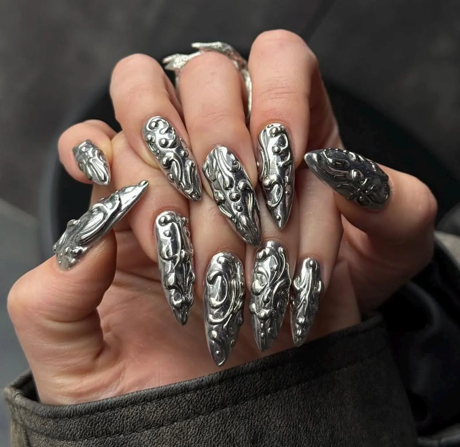 Molten metal 3D nails