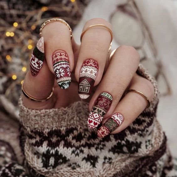 Fair Isle Snowflake Pattern