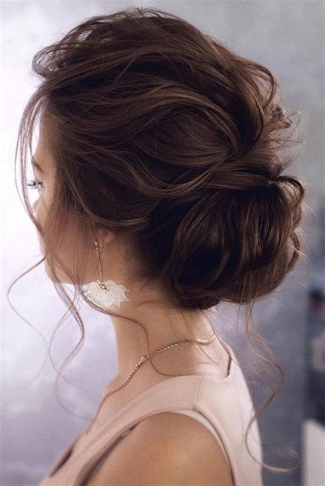 Romantic loose chignon party hairstyle