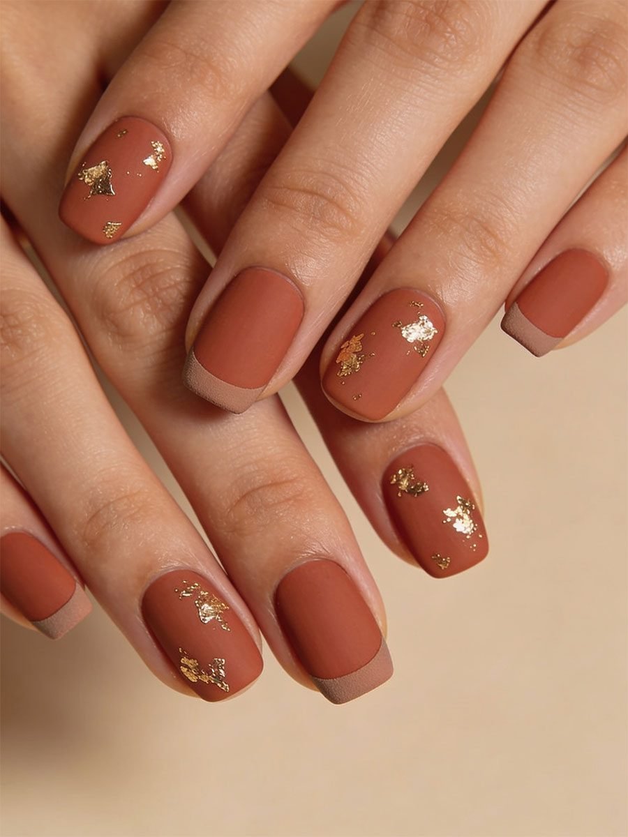 8. Terracotta With Gold Foil Specks