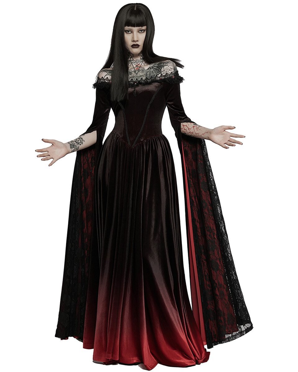 Vampire countess Halloween costume for women over 40