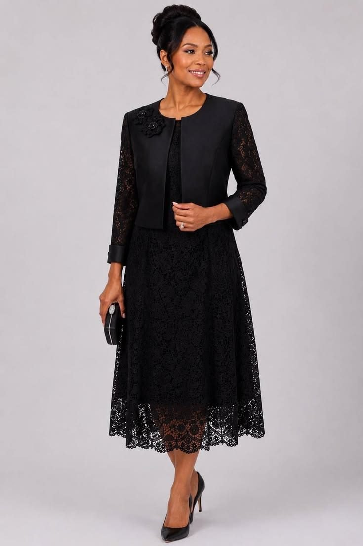 Charcoal sweater dress with over the knee boots wedding guest outfit