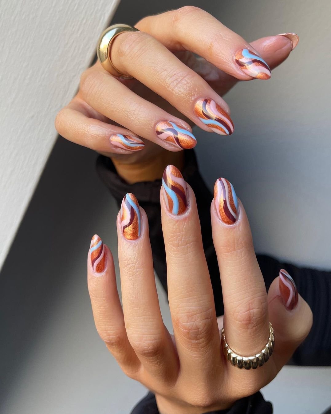 13. Espresso With Copper Stripe