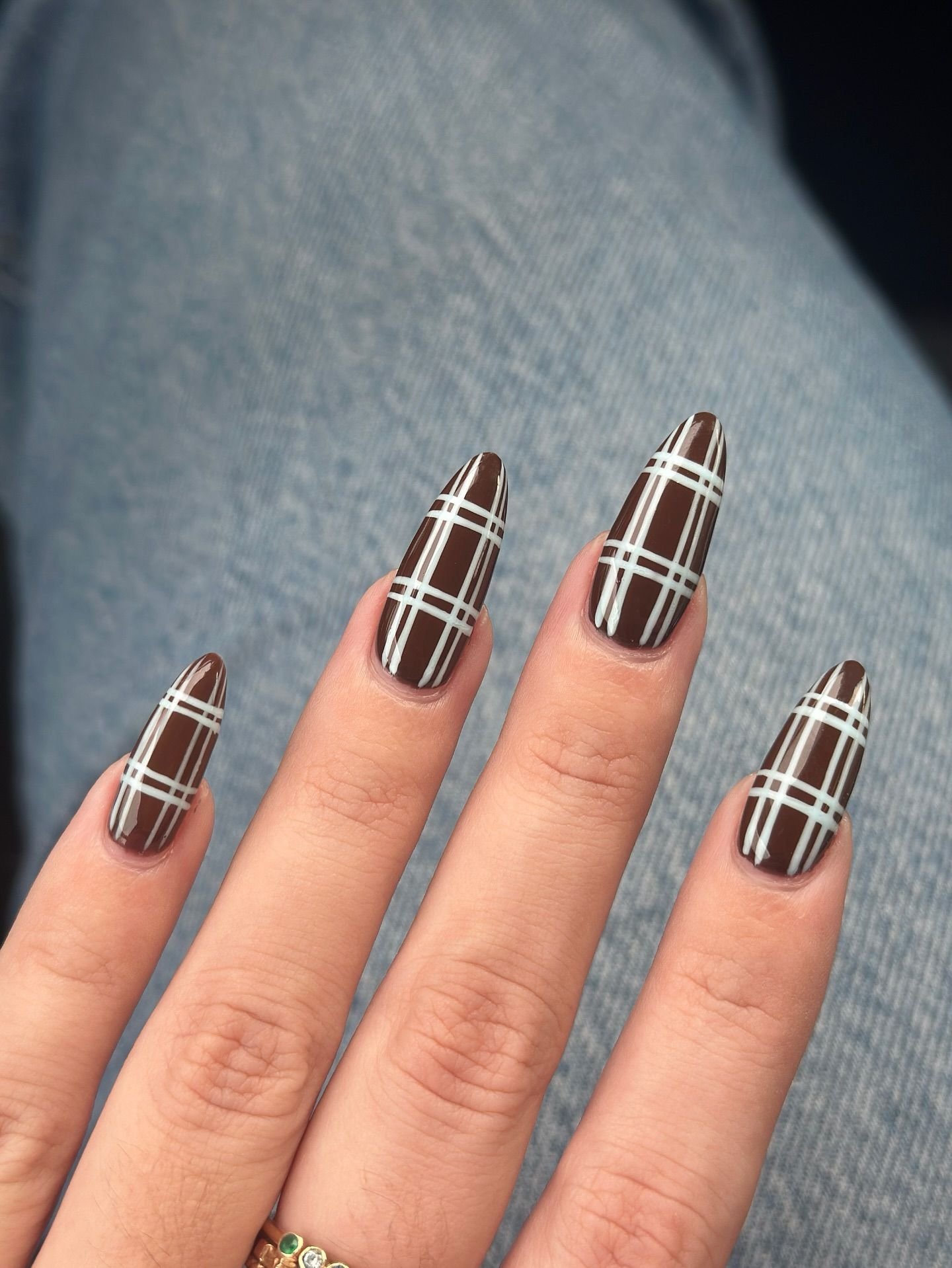 Mustard and Brown Retro Plaid