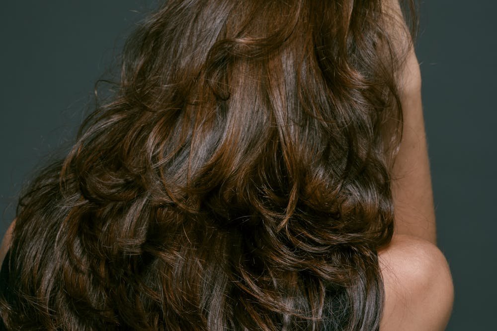 Dark honey brown hair