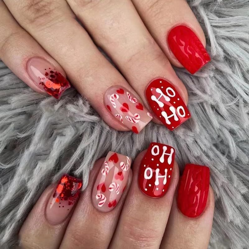 Red Knit With Heart Details