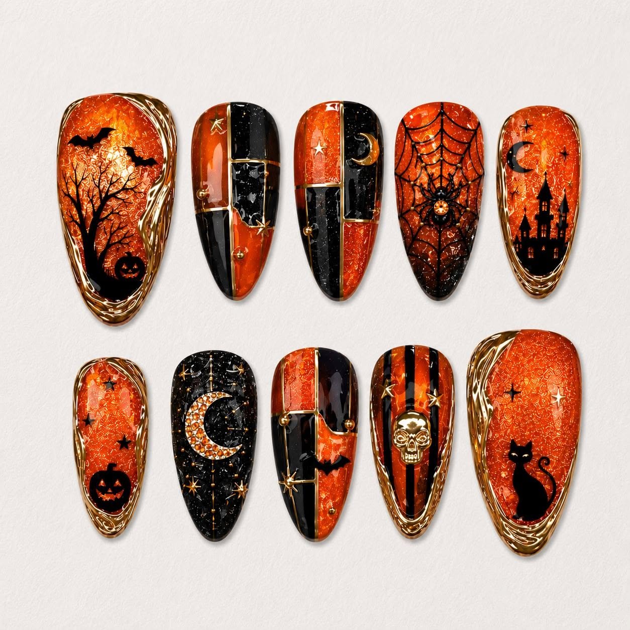 Full Séance Spirit Board - Halloween nail art