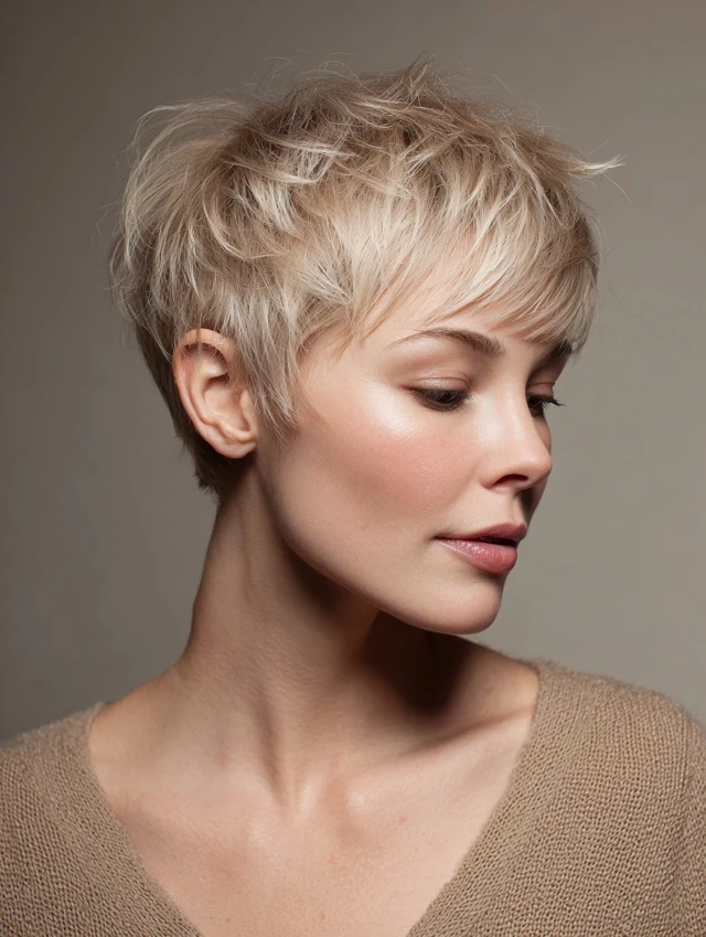Soft pixie cut for fine hair - style idea 1