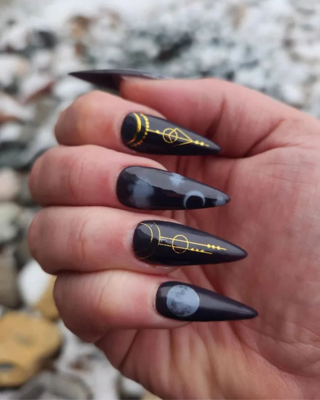 Moon Phase Witch Nails