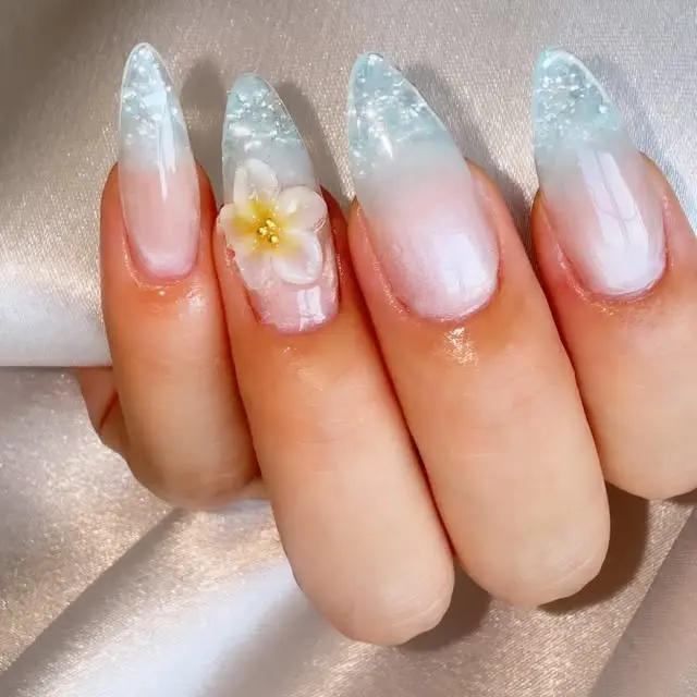 Classic Frosted French Tips