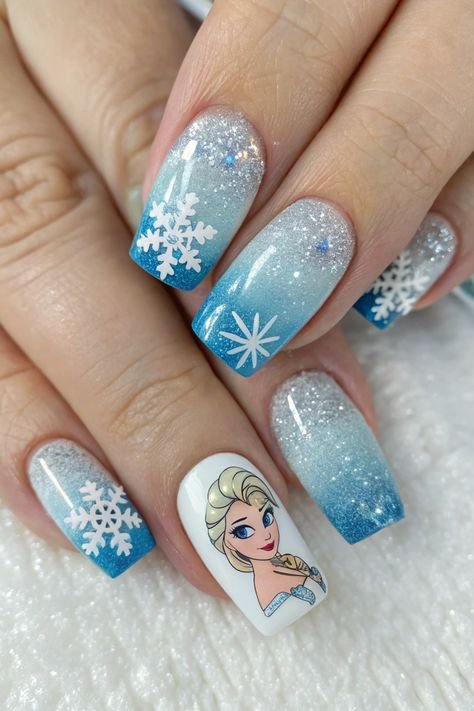 Frozen Glitter Gradient