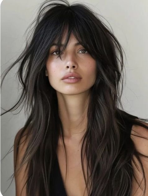 Curtain bangs haircut