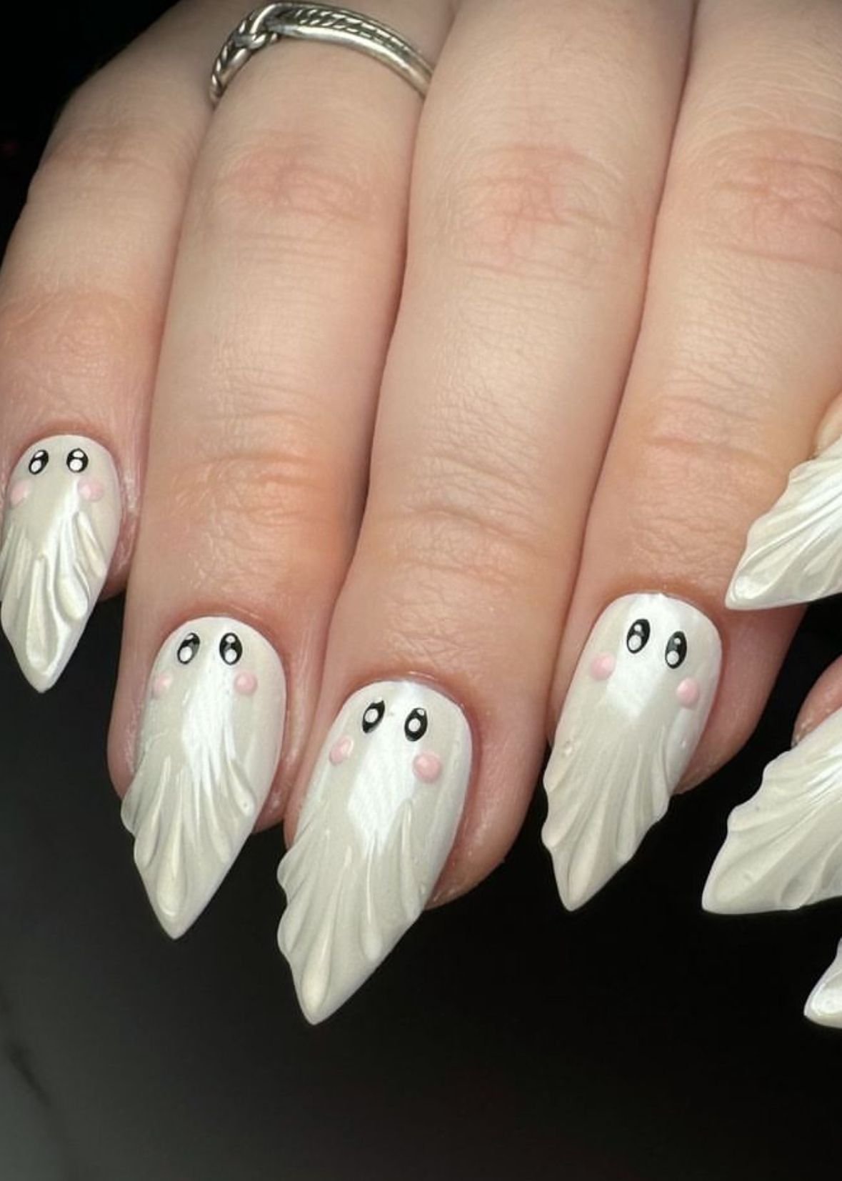9. Blushing Ghost Faces