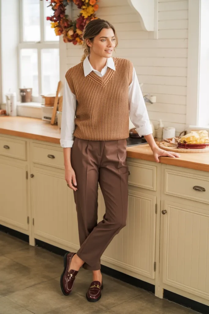 Wrap Top + Dark Jeans + Mules - 20+ Friendsgiving Outfit Ideas