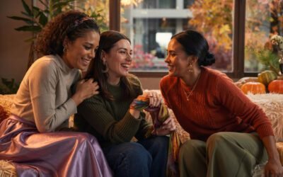 Sweater Vest + Midi Skirt + Tights - 20+ Friendsgiving Outfit Ideas
