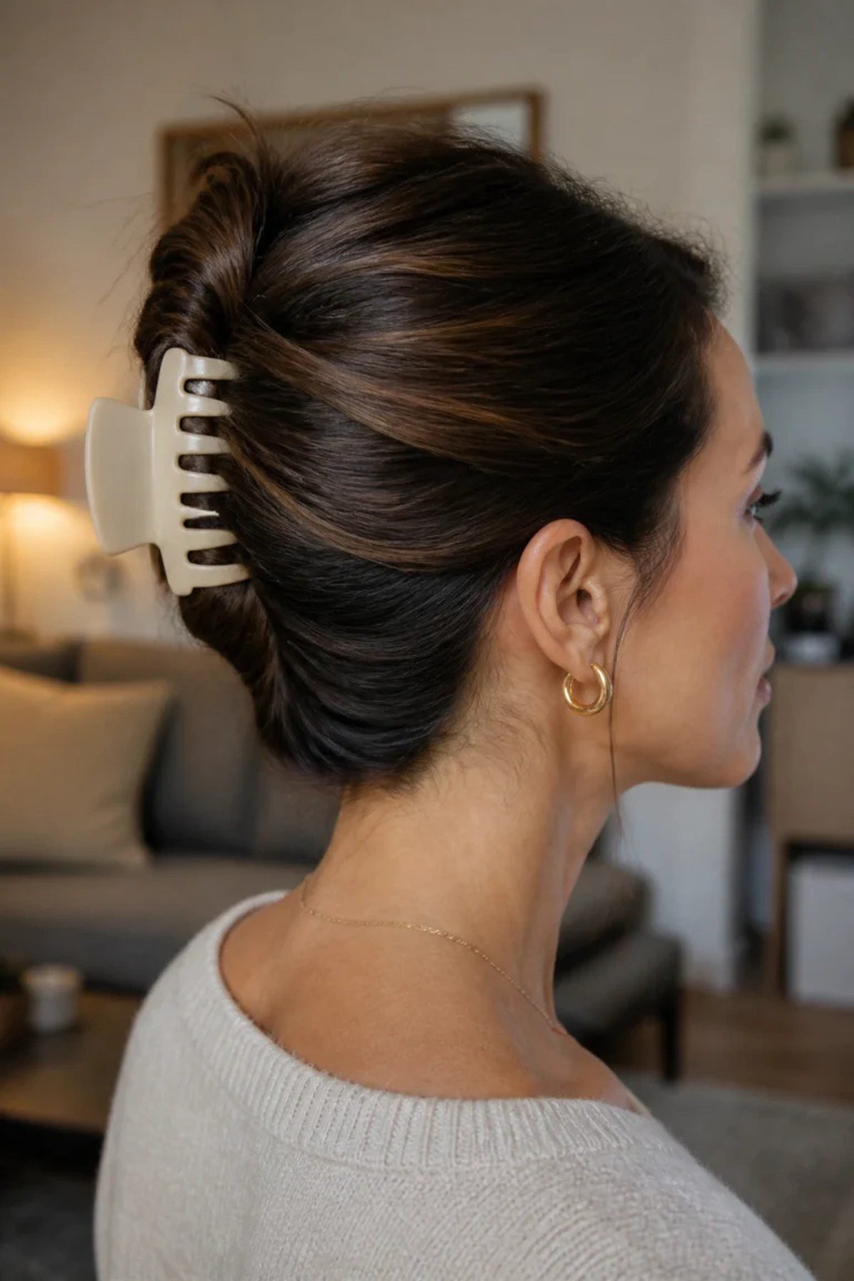 Side-Swept Twist hairstyle