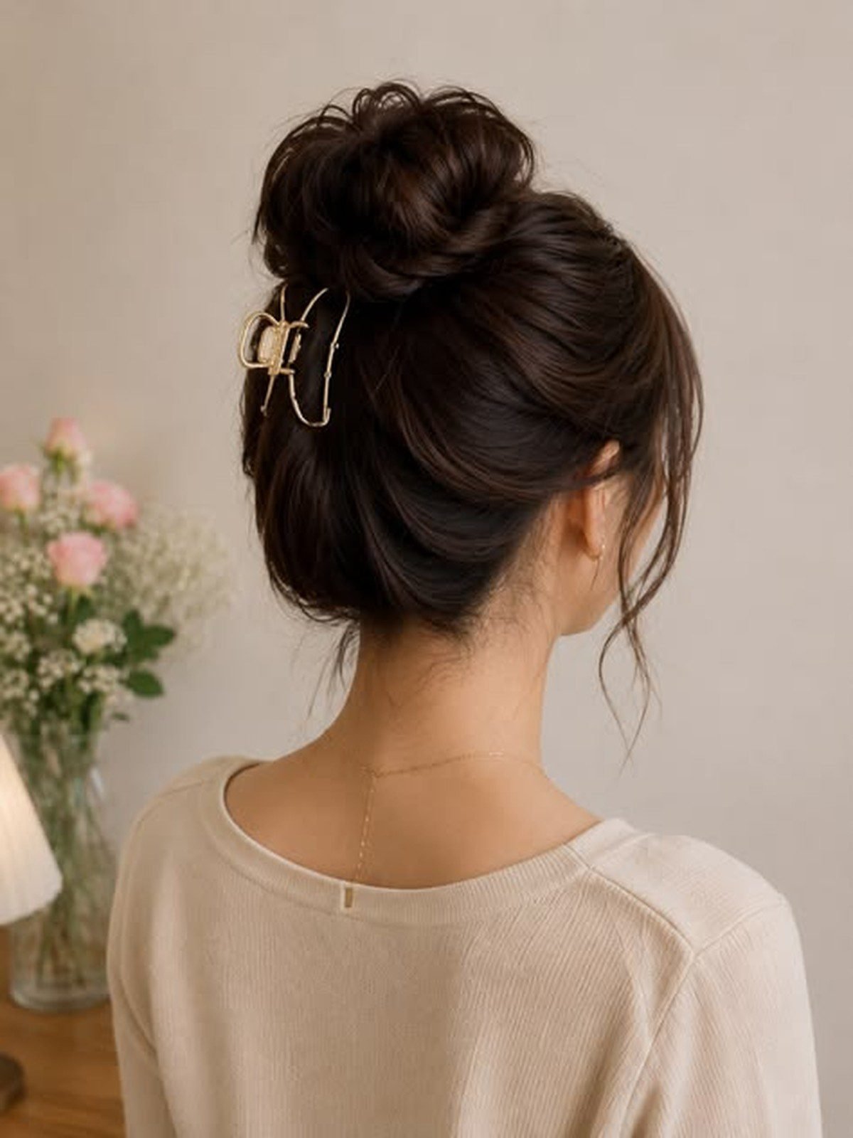 Volume-Boosted Crown Twist hairstyle